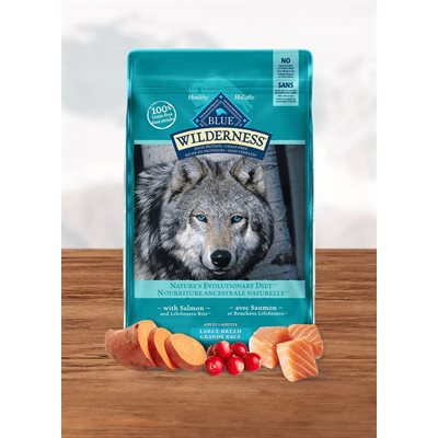 Blue Buffalo Wilderness Grande Race Chien Adulte Saumon 24LB