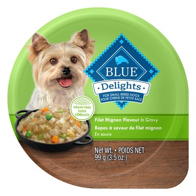 Blue Buffalo Delights Chien Adulte Repas de Filet Mignon en Sauce 12 / 3.5oz