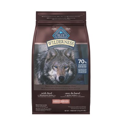 Blue Buffalo Wilderness Chien Boeuf 4.5LB