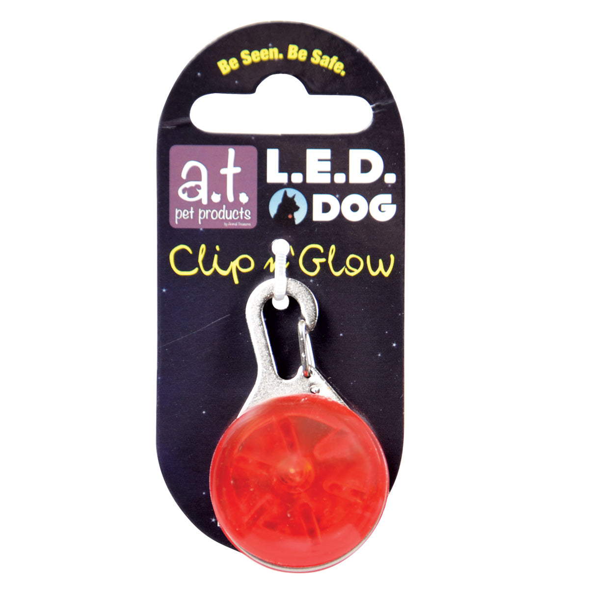 Animal Treasures Médaillon lumineux LED Clip n' Glow