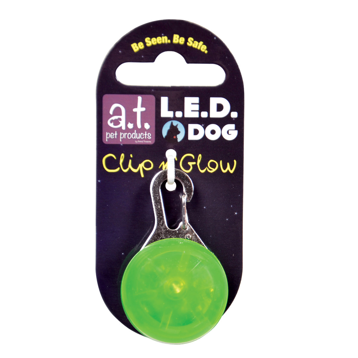 Animal Treasures Médaillon lumineux LED Clip n' Glow