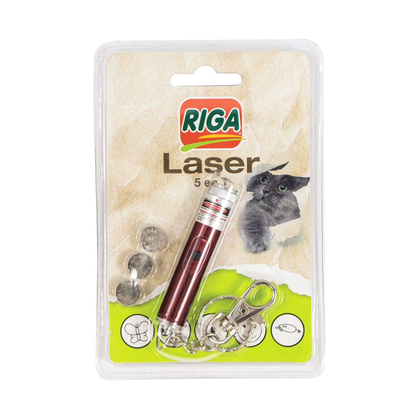 Riga Jouet Laser interactif pour chat avec motifs interchangeables