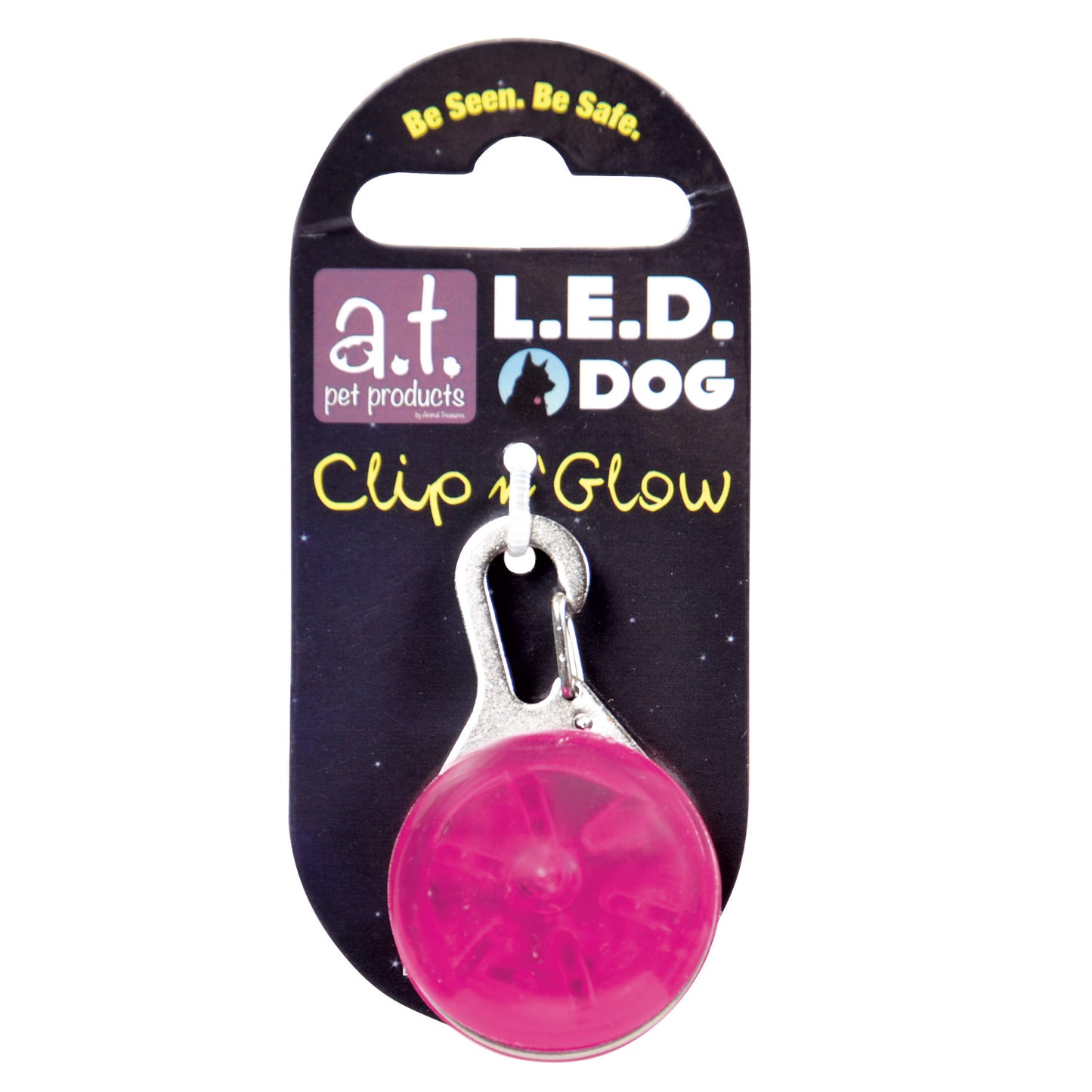 Animal Treasures Médaillon lumineux LED Clip n' Glow