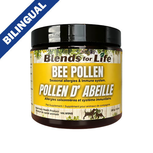 Blend For Life Soutien santé pour chiens et chats Pollen d'Abeille Canadienne Système Immunitaire & Allergies Saisonnières 150 g