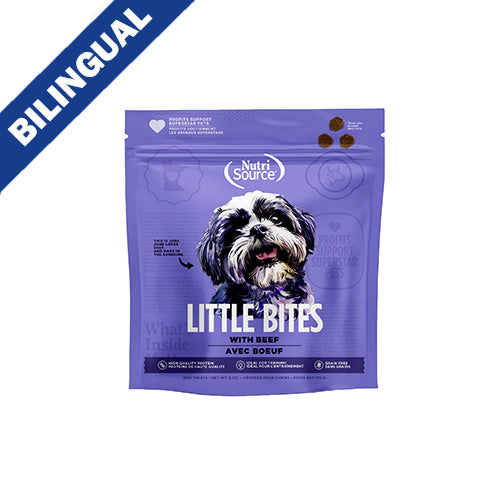 NutriSource® Sans Grain Little Bites Boeuf 6oz Friandises pour chiens