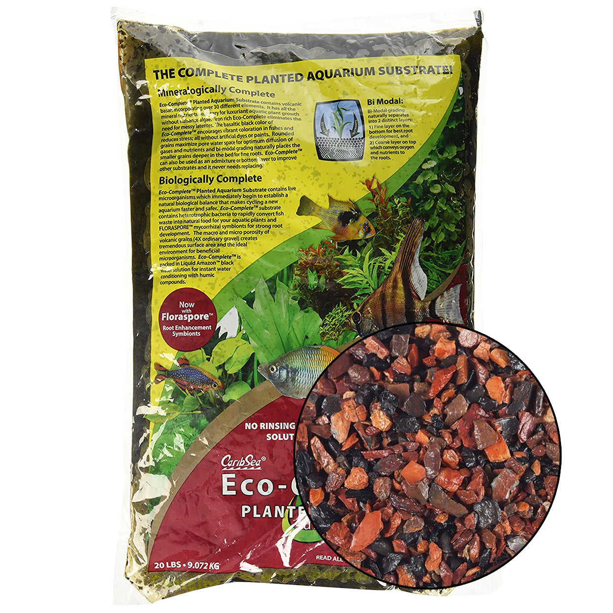CS Eco-Complete Planted - Red - 20 lb