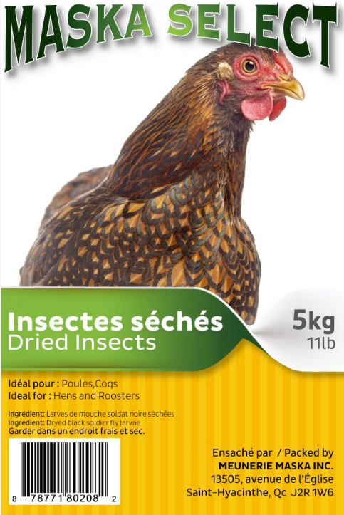 Maska Select insectes séchés