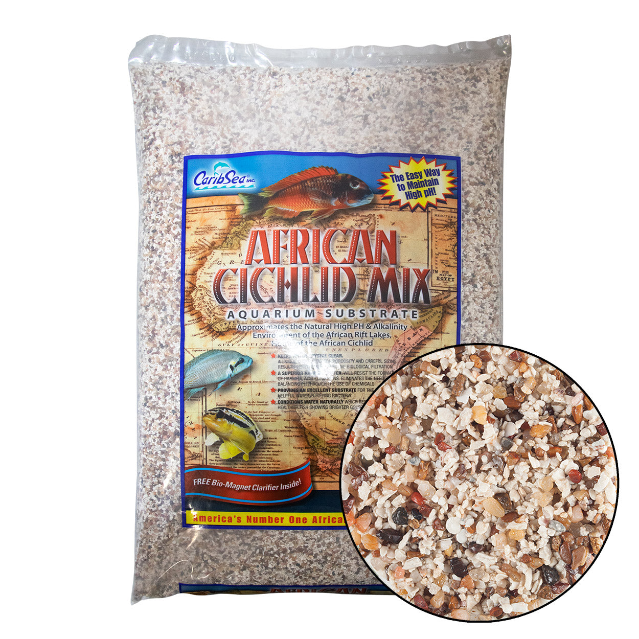 Mélange de cichlidés africains, sable de Côte d'Ivoire - 9 kg