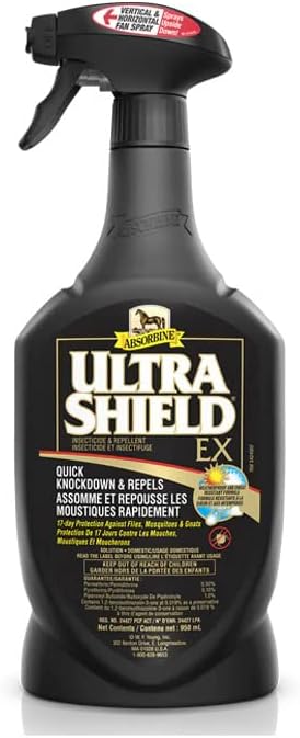 Absorbine® UltraShield – Insectifuge Avancé Prêt à l’Emploi pour Chevaux et Poneys 950ml
