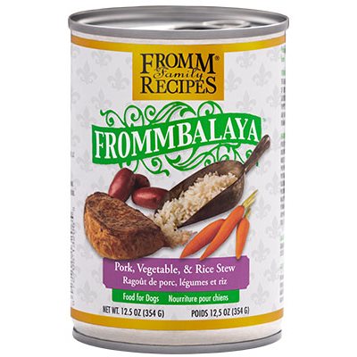 Fromm Conserve Chien Ragout Porc/Legumes/Riz 12.5Oz