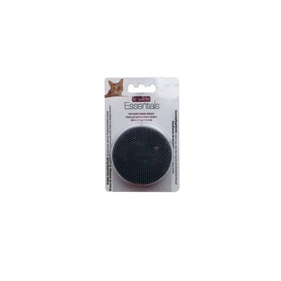 Brosse de toilettage Essentials Le Salon en caoutchouc pour chats, gris foncé, diam. 7,6 cm