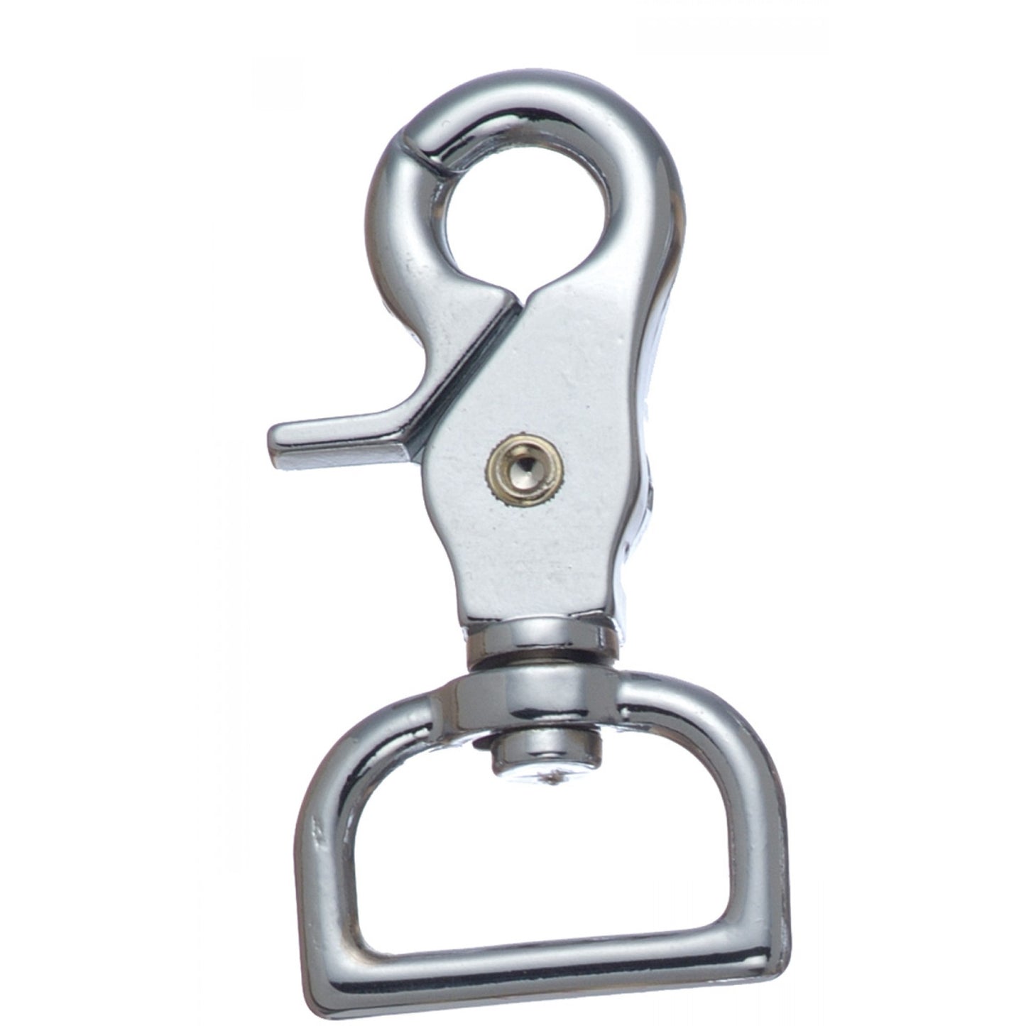 Mousqueton à déclenchement en zinc moulé sous pression plaqué chrome - 5/8