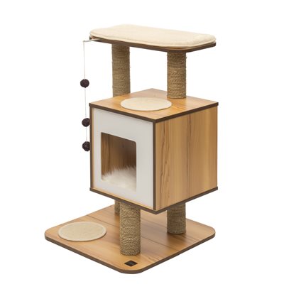 Vesper Catit Meuble V-Base , noyer, 55,5 x 56 x 81,5 cm