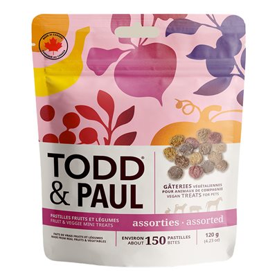 TODD & PAUL - PASTILLES ASSORTIS 120G