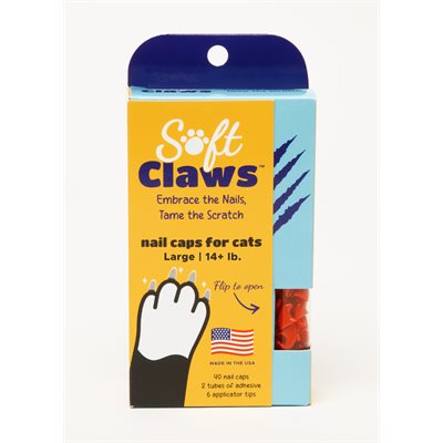 Soft Claws Capuchons à Ongles pour Chats Grands Rouge
