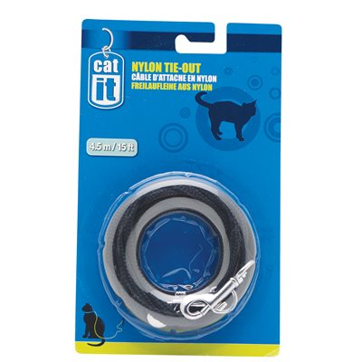 Câble D'Attache Catit/Nylon, 4,5M,Noir