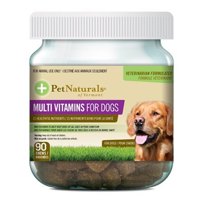 FoodScience Pet Naturals Bouchées Multivitaminées pour Chiens 90 MCX