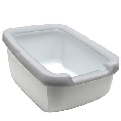 Bac à litière Catit à gros rebord antidégât, gris, L. 57 x l. 39 x H. 32 cm (22,4 x 15,3 x 12,6 po)