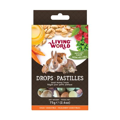 Régals Living World pour petits animaux, pastilles, arôme méli-mélo, 75 g (2,6 oz)
