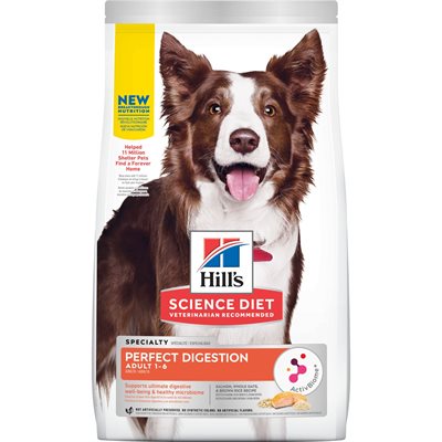 Hill's Science Diet Santé Digestive Chien Saumon Avoine & Riz 12 LB