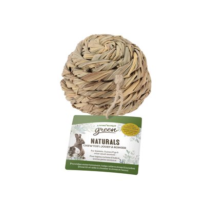 Jouet à ronger Naturals Living World Green, balle, diam. 13 cm (5 po)