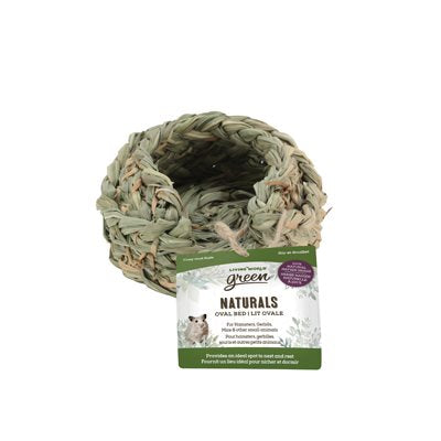 Lit ovale Naturals Living World Green en herbe Napier, 14 x 11,8 x 6 cm (5,5 x 4,5 x 2,5 po)