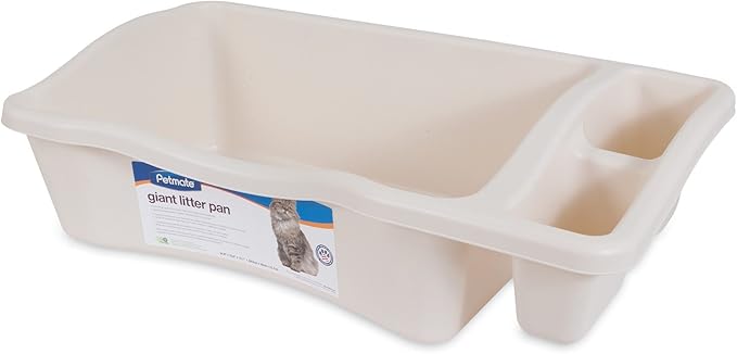 Bac à litière géant Petmate® avec protection Microban – Coloris Bleached Linen