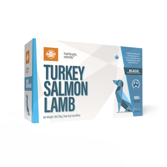 Big Country Raw Melange De Saumon, Dinde, Agneau 4Lbs