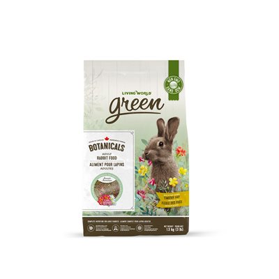 Aliment Botanicals Living World Green Pour Lapins Adultes, 1.36kg