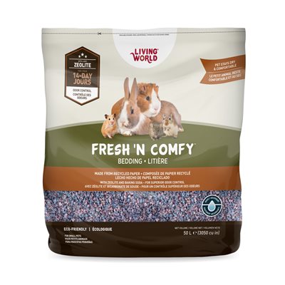 Litière Fresh ’N Comfy Living World, confetti, 50 L (3 050 po3)