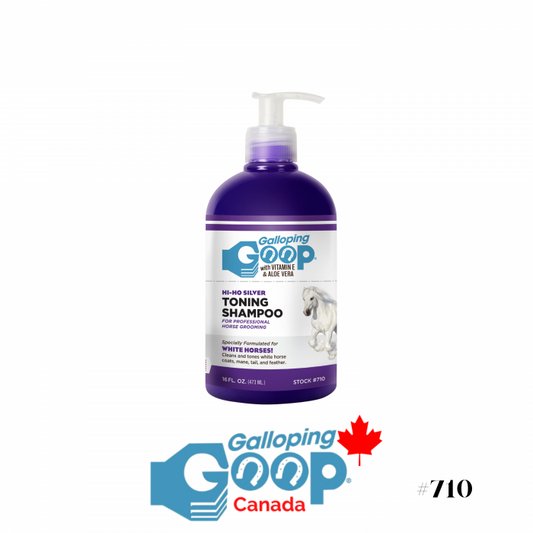 Galloping Goop Shampooing tonifiant blanchissant Hi Ho Silver pour Chevaux