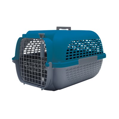 Dog It Cage Voyageur Gris/Bleu Fonce Petit