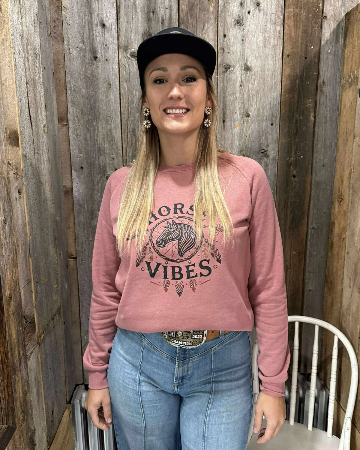 Horse Vibes Crewneck Rêveuse Pour Femme