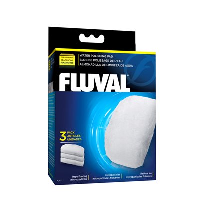 Masses filtrantes Quick Clear pour filtres Fluval 106/206 et 107/207, paquet de 3