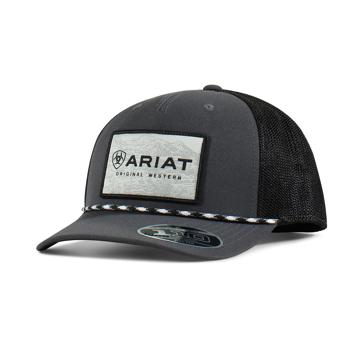 Ariat Casquette Snapback FlexFit 110 pour Homme Gris et Noir