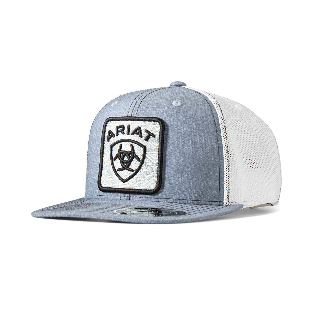 Ariat Casquette FlexFit 110 pour Homme en Denim avec Logo Brodé et Écusson