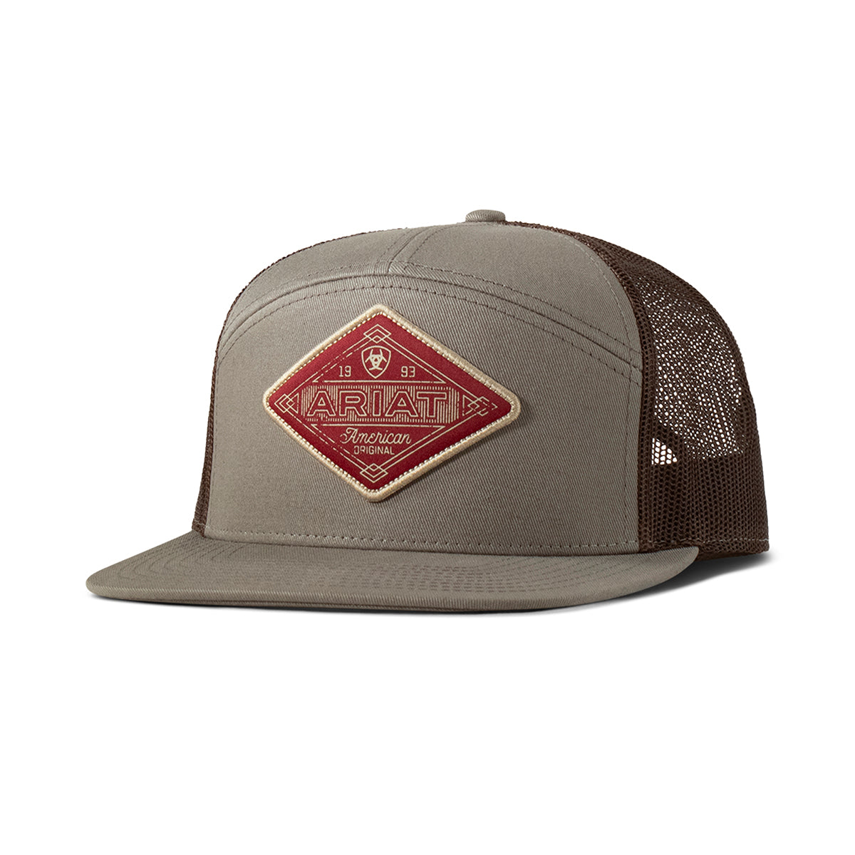 Ariat Casquette pour Homme Grise avec Patch Losange