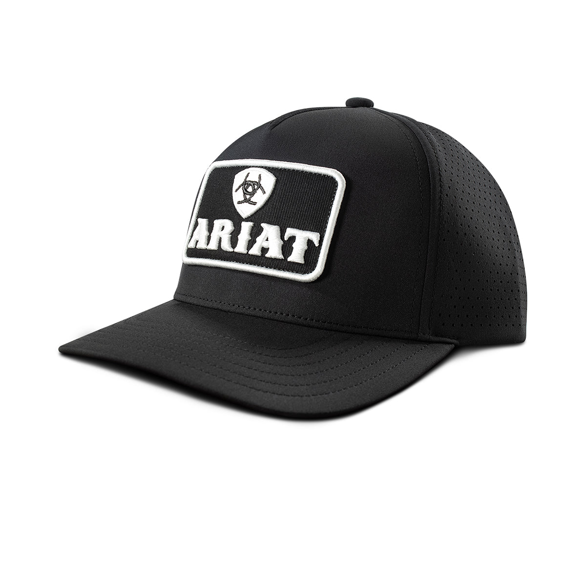 Ariat Casquette pour Homme Noire avec Patch Brodé 3D