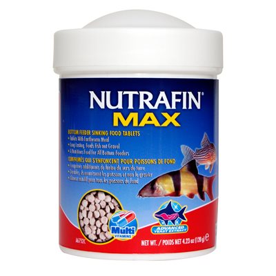 Comprimés qui s’enfoncent Nutrafin Max pour poissons de fond, 120 g (4,23 oz)