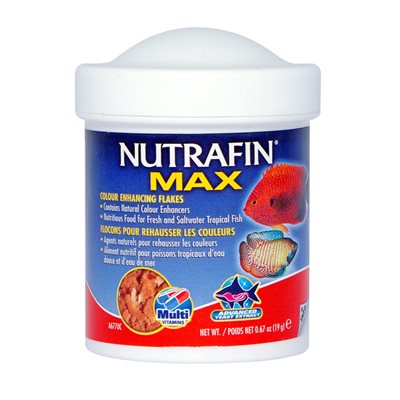 Flocons Nutrafin Max pour rehausser les couleurs, 19 g (0,67 oz)