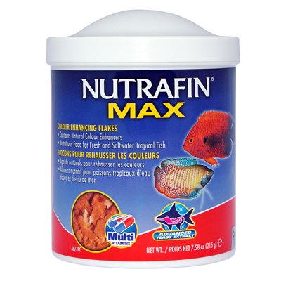 Flocons Nutrafin Max pour rehausser les couleurs, 215 g (6,77 oz)