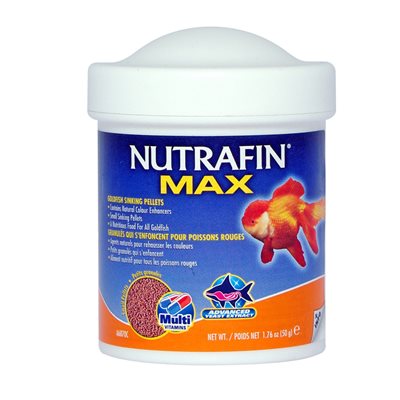 Granulés Nutrafin Max qui s’enfoncent pour poissons rouges, petits, 50 g (1,76 oz)