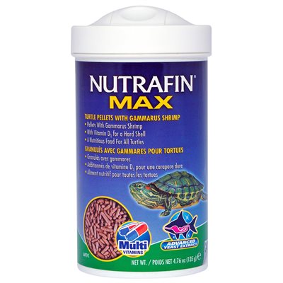 Granulés Nutrafin Max avec gammares pour tortues, 135 g (4,76 oz)