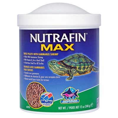 Granulés Nutrafin Max avec gammares pour tortues, 340 g (12 oz)