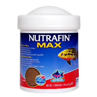 Formule Nutrafin Max pour alevins tropicaux d’eau douce, 45 g (1,59 oz)