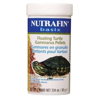 Gammares en granulés flottants Nutrafin basix pour tortues, 85 g (3 oz)