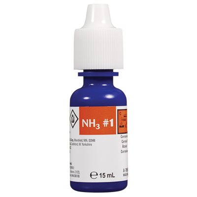 Rechange de réactif 1 d'ammoniaque Nutrafin, pour eau douce et eau de mer, 15 ml (0,5 oz liq.)