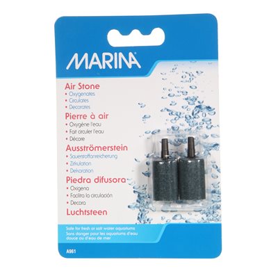 Pierres à air cylindriques Marina, 2,84 cm (1,5 po), paquet de 2