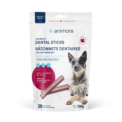 Animora Bâtonnet Dentaires Aux Canneberges Chien Moyen 28 Unit