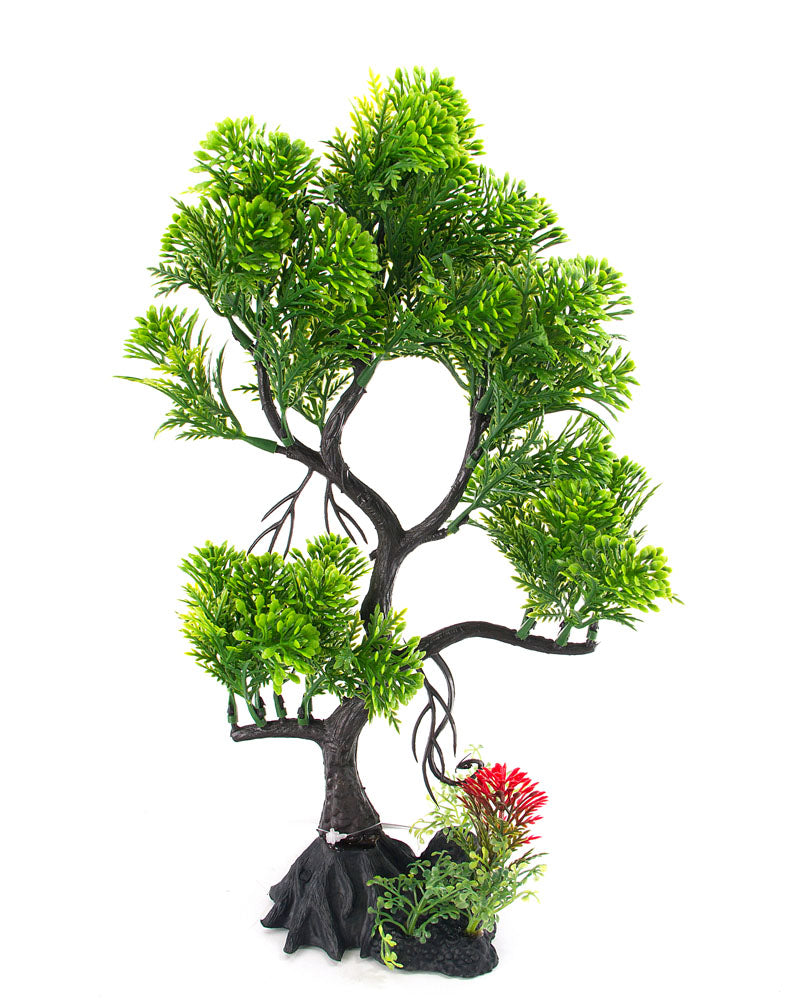 AQUA-FIT – Plante en plastique “Green Upright Juniper Bonsai” 11"